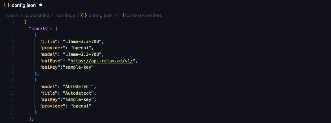 Continue.dev Configuration