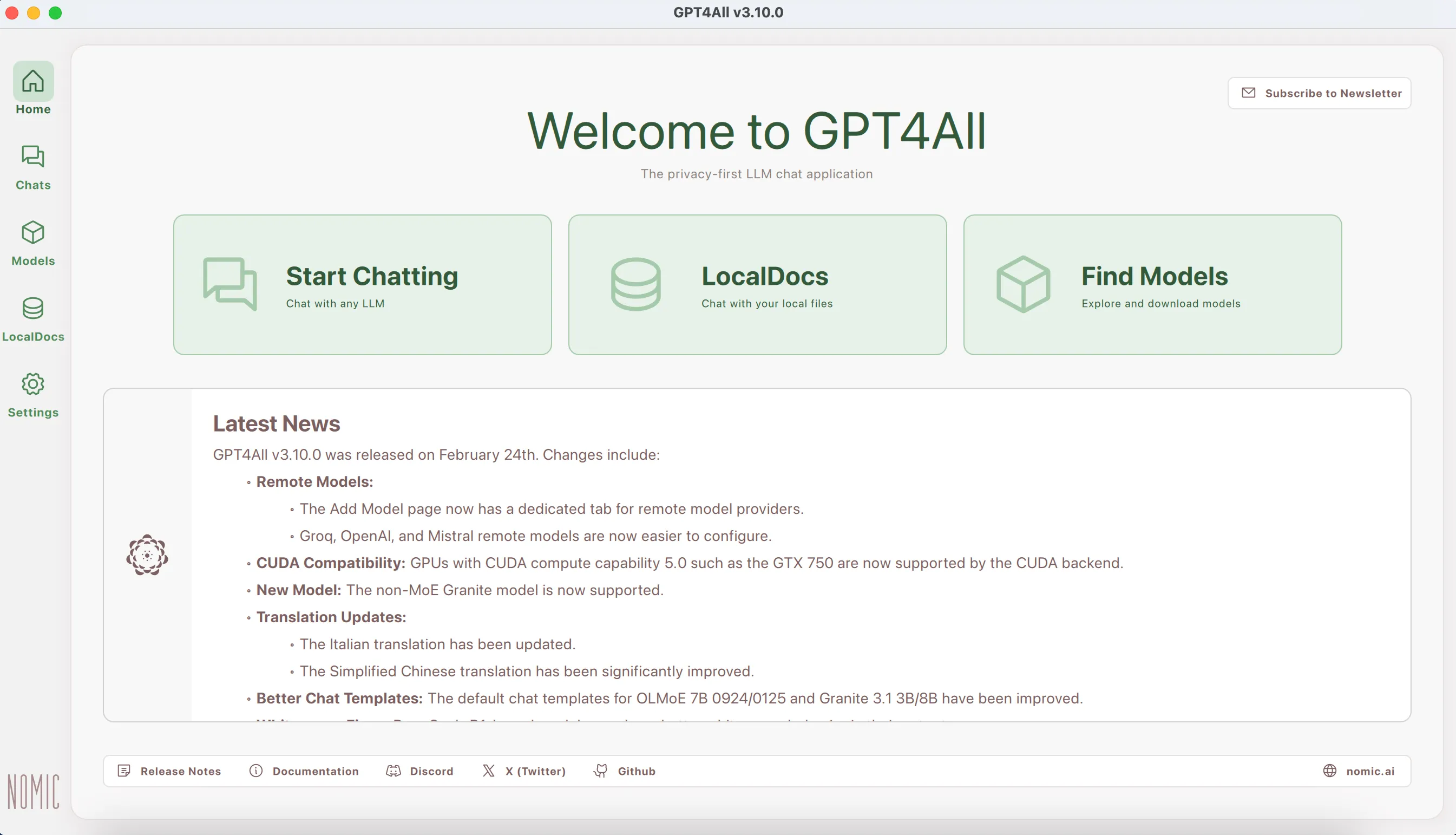 GPT4ALL Interface