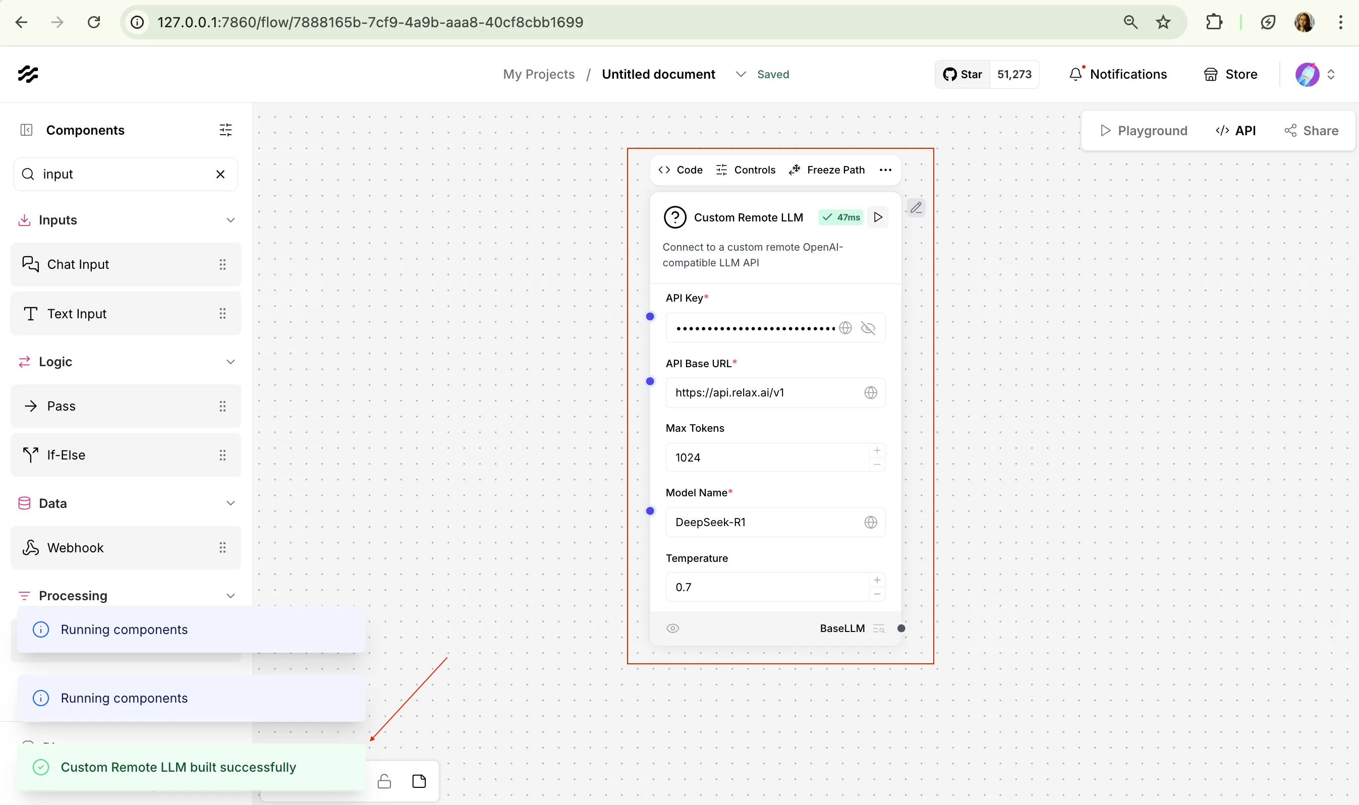 Langflow Custom Component