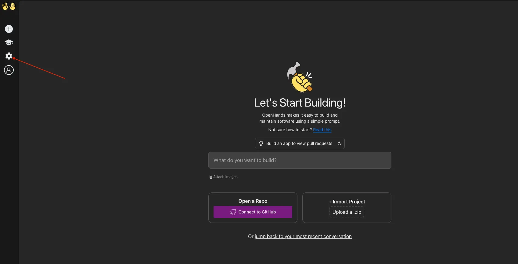 Open Hands Client Setup